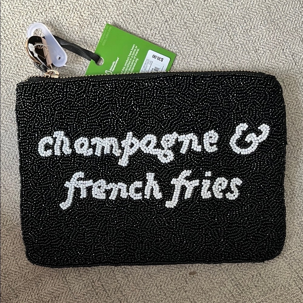 Kate Spade Champagne and Fries Pouch